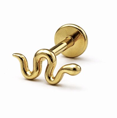 Labret Titânio pvd Mini cobra Lisa 8mm