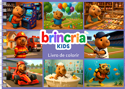 Livro de Colorir Brincria - Capivara