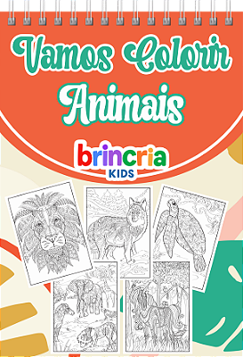 Caderno De Colorir Para Adultos Animais