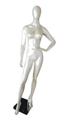 MANEQUIM DE FIBRA FEMININO ROBERTA MÃO CINTURA PÉROLA