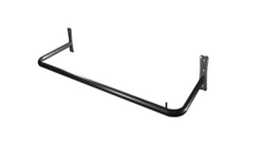 ARARA DE PAREDE RETA PRETA - 1.00MT