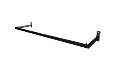 ARARA DE PAREDE PRETA TUBO QUADRADO INDUSTRIAL - 1.50MT