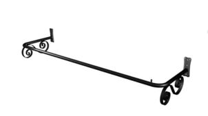 ARARA DE PAREDE VINTAGE PRETA - 1.20MT