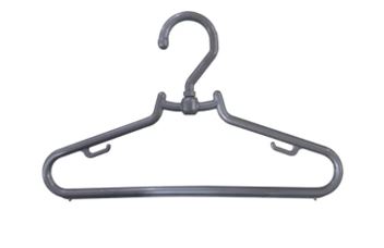 CABIDE PLÁSTICO BOUTIQUE GIRATÓRIO CINZA - PCT C/100