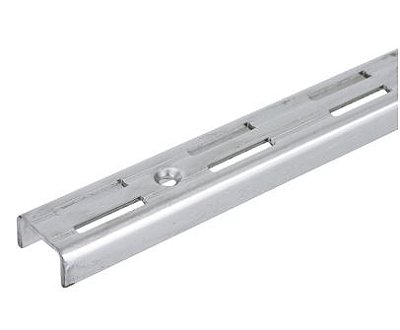 TRILHO DUPLO CROMADO - 2.00MT