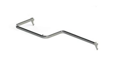 ARARA DE CREMALHEIRA RECUADA CROMADA TUBO OBLONGO - 1.00MT