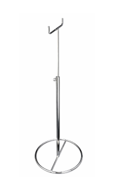 BASE PORTA BOLSA DUPLO CROMADO