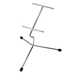 EXPOSITOR PARA CALÇADOS PÉ DE GALINHA 15CM CROMADO