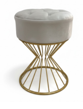 PUFF AMPULHETA COM ASSENTO CAPITONÊ