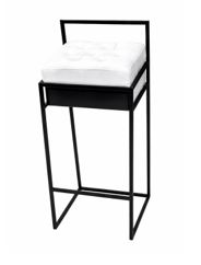 BANQUETA ALTA QUADRADA ASSENTO CAPITONÊ