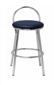 BANQUETA ALTA SIMPLES CROMADA - 0.70CM