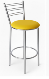 BANQUETA BAIXA ESSENCIAL CROMADA - 0.50CM