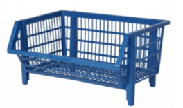 CESTO EMPILHÁVEL DE PLASTICO - 29X41X57