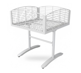 BANCA DE OFERTA LUXO BRANCA COM LATERAL DE TELA