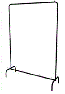 ARARA DESFILE SIMPLES DOBRÁVEL PRETA - 1.20MT