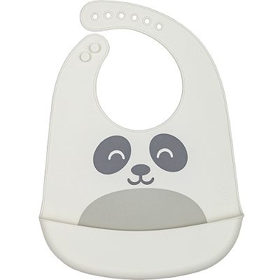 Babador em Silicone com Pega-Migalhas Gumy - Off White