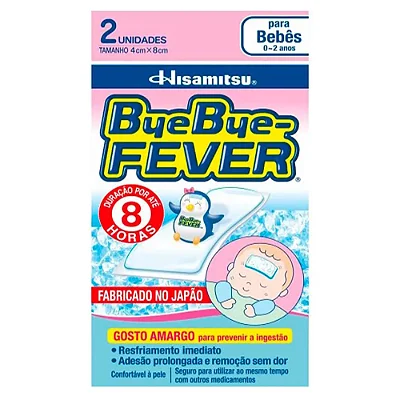 Bye Bye Fever Bebês (Alivio de Febre) com 2 unidades