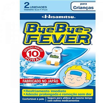 Bye Bye Fever Crianças (Alivio de Febre) com 2 unidades