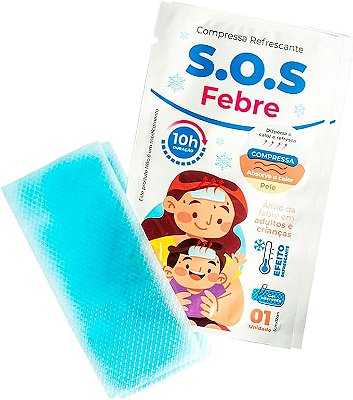 SOS Febre Adultos e Crianças (Alivio de Febre) com 4 unidades