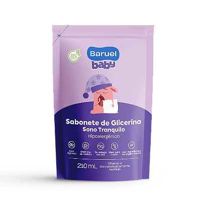 Refil Sabonete Liquido Sono Tranquilo, 210ml - Baruel Baby