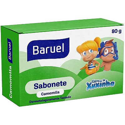 Sabonete Barra Camomila Hipoalergênico, 80g - Turma da Xuxinha