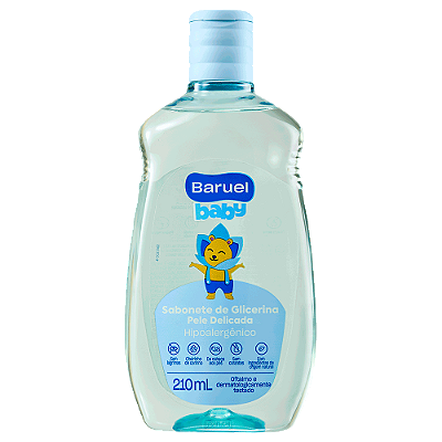 Sabonete Liquido Pele Delicada, 210ml - Baruel Baby
