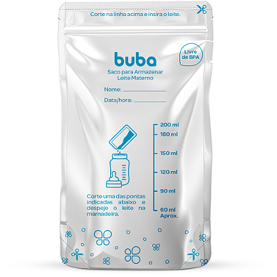 Saco para Armazenar Leite Materno Buba