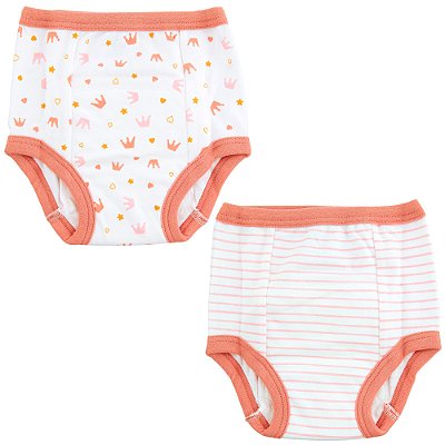Kit Calcinhas de Desfralde Princesa, 2 unidades, Tamanho P - Buba