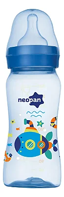 Mamadeira Criativa, 250ml, Azul - Neopan