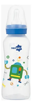 Mamadeira Decorada, 250ml, Azul - Neopan