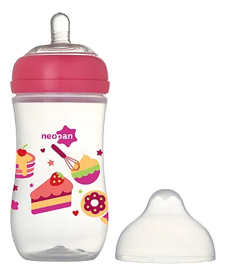 Mamadeira Super Ventilada, 300ml, Rosa - Neopan