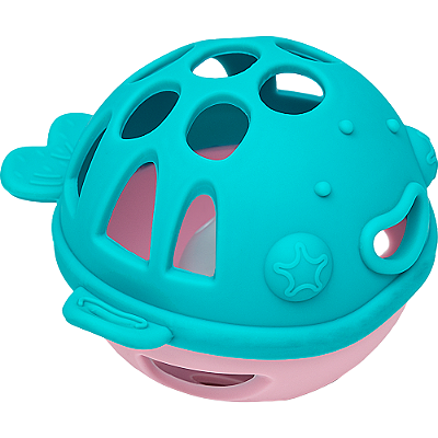 Mordedor Baleia Rosa em Silicone - Buba