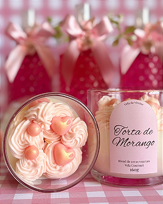 Vela Torta de Morango