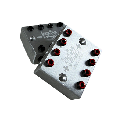 Barramento Automotivo BSAudioParts 4x4 =8 Vias 25mm Espessura Alumínio 100%