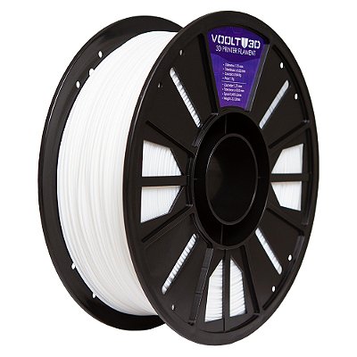 Filamento Voolt 3D PLA Branco Off White Velvet High Speed Premium - 1Kg