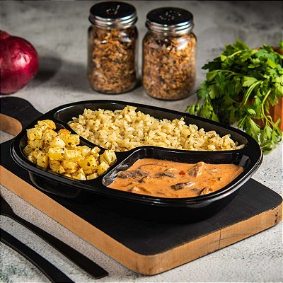 Strogonoff de Shitake com Arroz Integral - 400 gr
