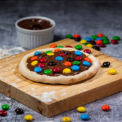 Mini Pizza Chocolate com M’Ms  - 120gr