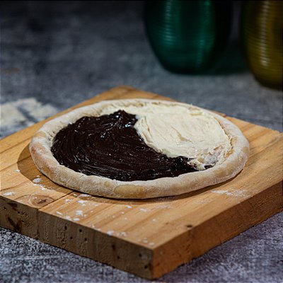 Mini Pizza Chocolate Branco e Preto - 120gr