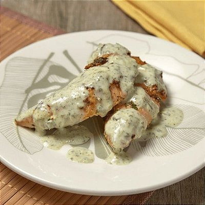 Frango com Creme de Espinafre - 100g
