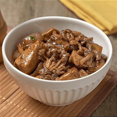 Cubos de Frango Com Shimeji – 100g