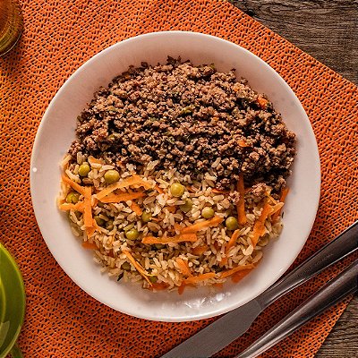 Patinho Moído com Arroz a Jardineira - 200gr