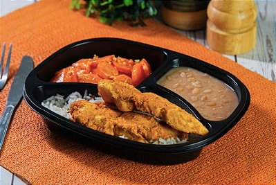 Arroz, Feijão, Cenoura e Filé de Frango Grelhado - 400 gr