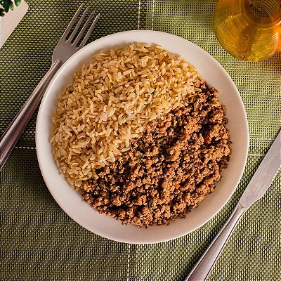 Patinho Moído com Arroz Integral - 200 gr