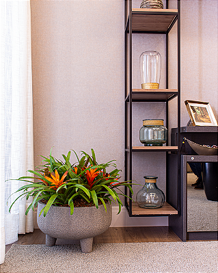 VASO REDONDO RÚSTICO 45 POLIETILENO