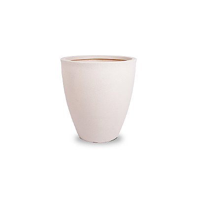 VASO VIETNAMITA FOSCO 66 POLIETILENO BRANCO MÁRMORE