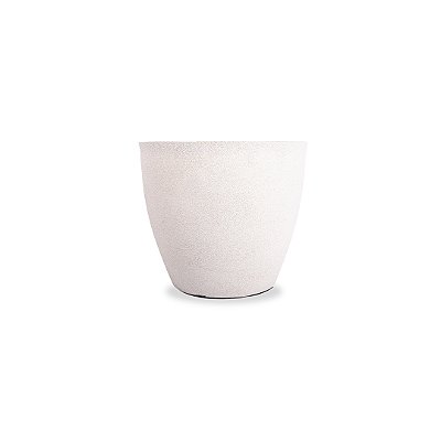 VASO VIETNAMITA FOSCO 48 POLIETILENO BRANCO MÁRMORE