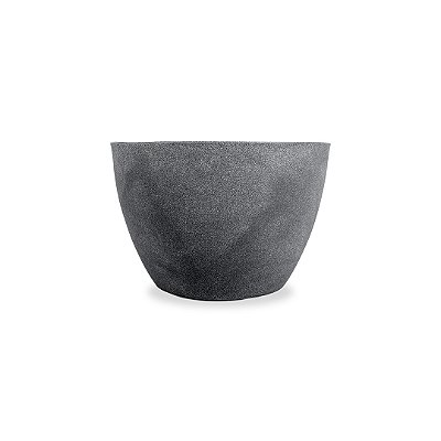 VASO VIETNAMITA FOSCO 48 XL POLIETILENO PRETO MÁRMORE