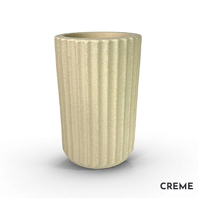 VASO ROMA 03 FRISADO POLIETILENO CREME