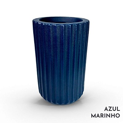 VASO ROMA 03 FRISADO POLIETILENO AZUL MARINHO