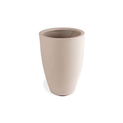 VASO CONE GRAFIATO 77 POLIETILENO BRANCO MÁRMORE